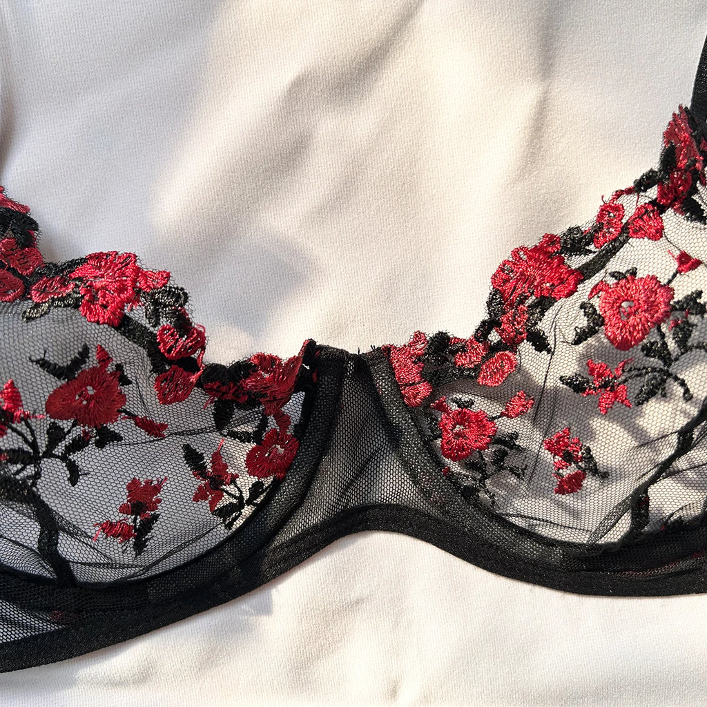 Sous-vêtements transparent floral