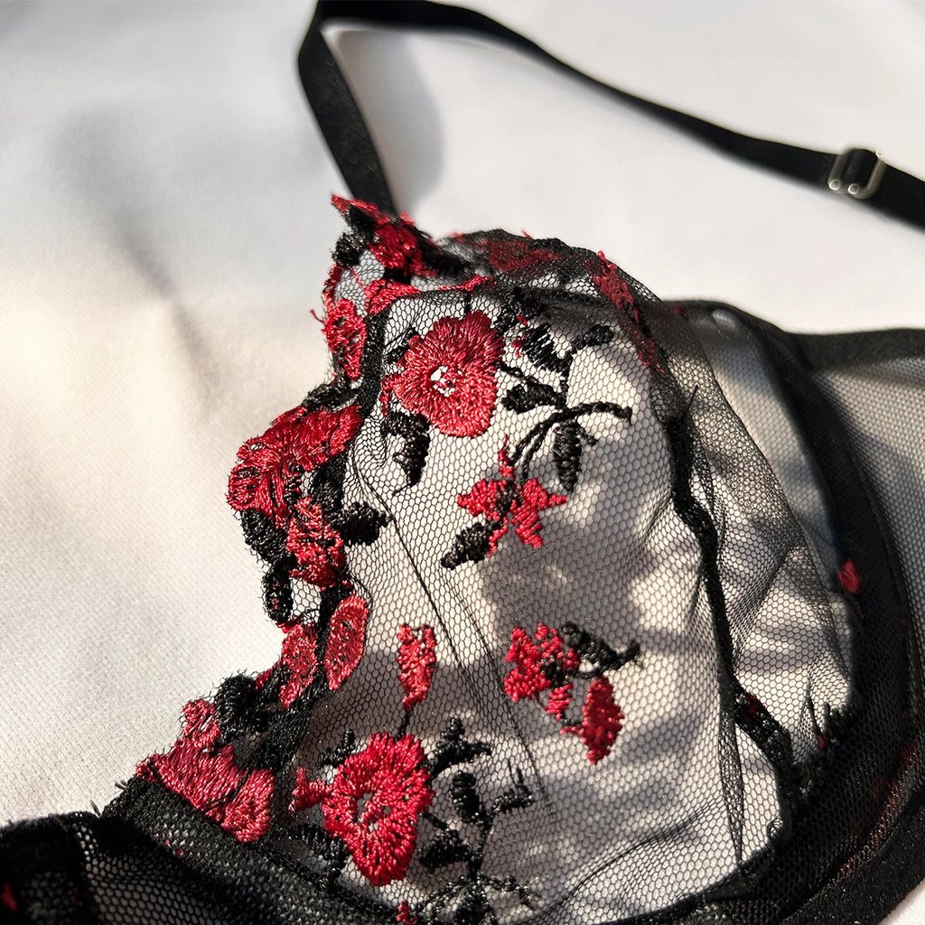 Sous-vêtements transparent floral