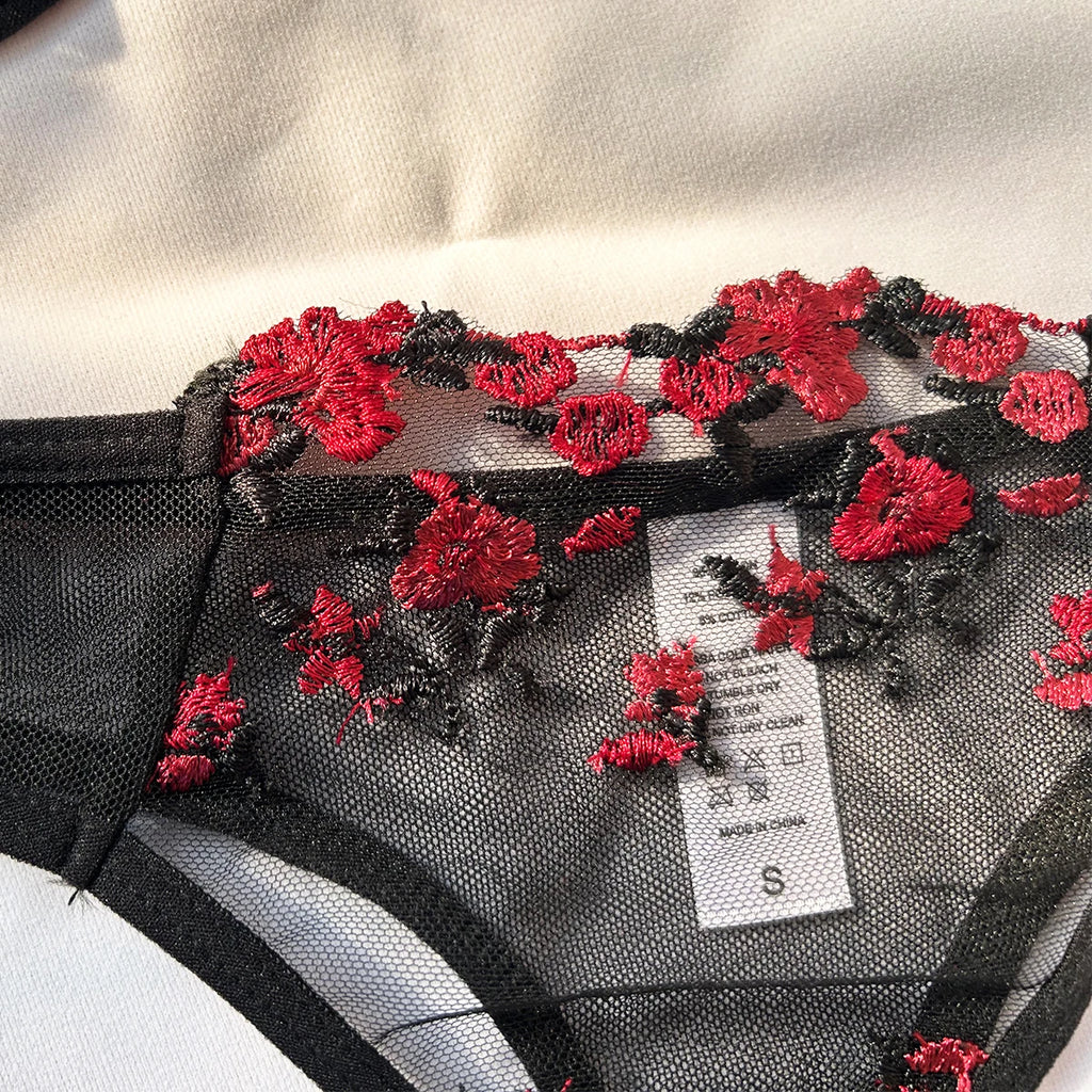 Sous-vêtements transparent floral